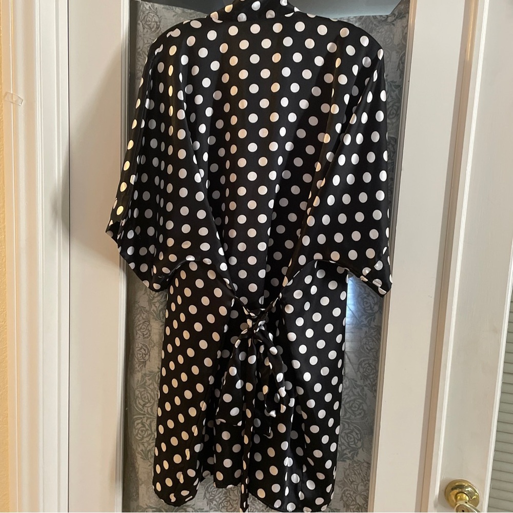 Morgan Taylor Polyester Short Robe Size M/L - Picture 6 of 7